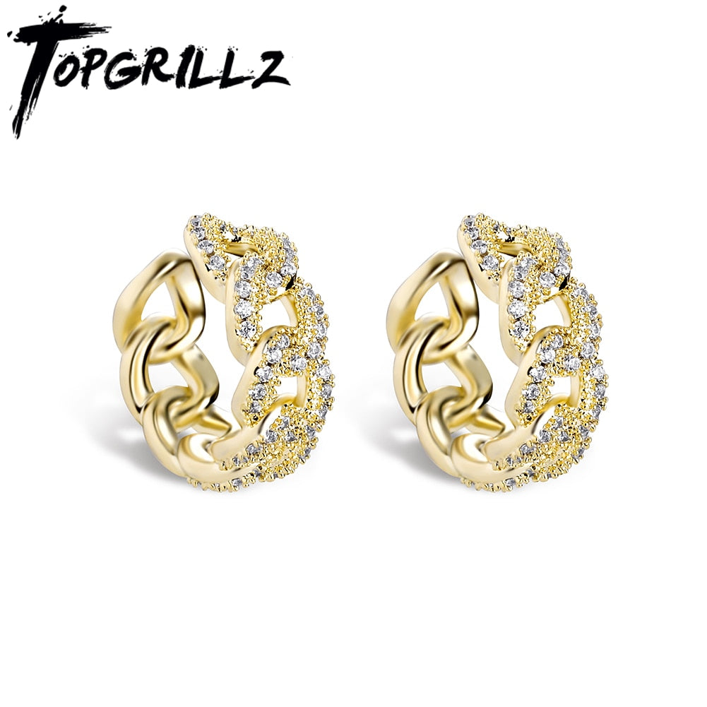 TOPGRILLZ 2021 New Small Clip Earrings For Women Vintage Simple Jewelry Accessories