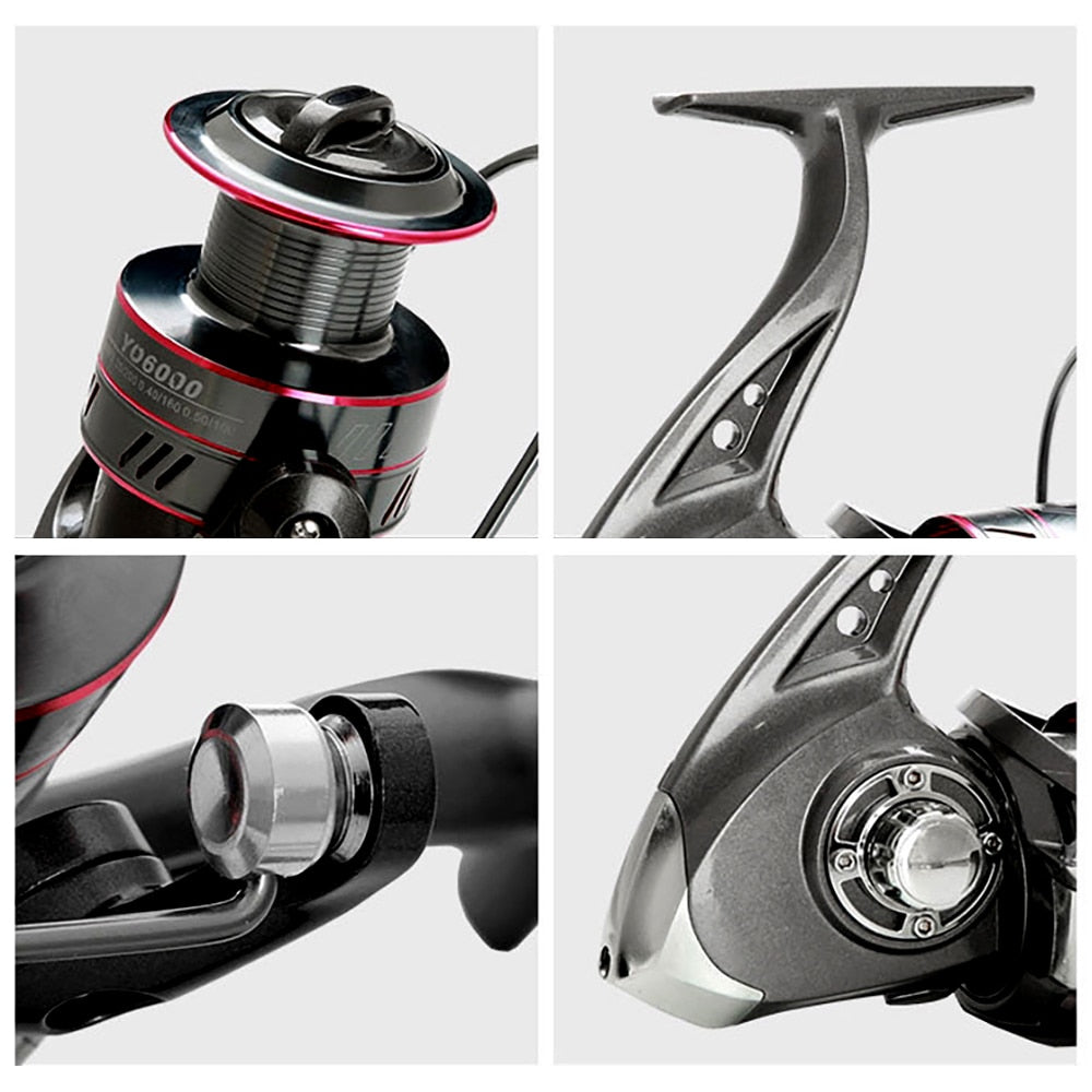 GHOTDA 5.2:1 Fishing Reel 1000-7000 Series Spinning Reel 12KG Max. Drag Carp Fishing Tackles - Azbrowse