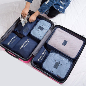RUPUTIN 7Pcs/set Trip Luggage Organizer Clothes Finishing Kit Storage Bag Cosmetic toiletrie Storage Bag Home Travel Accessories - Azbrowse