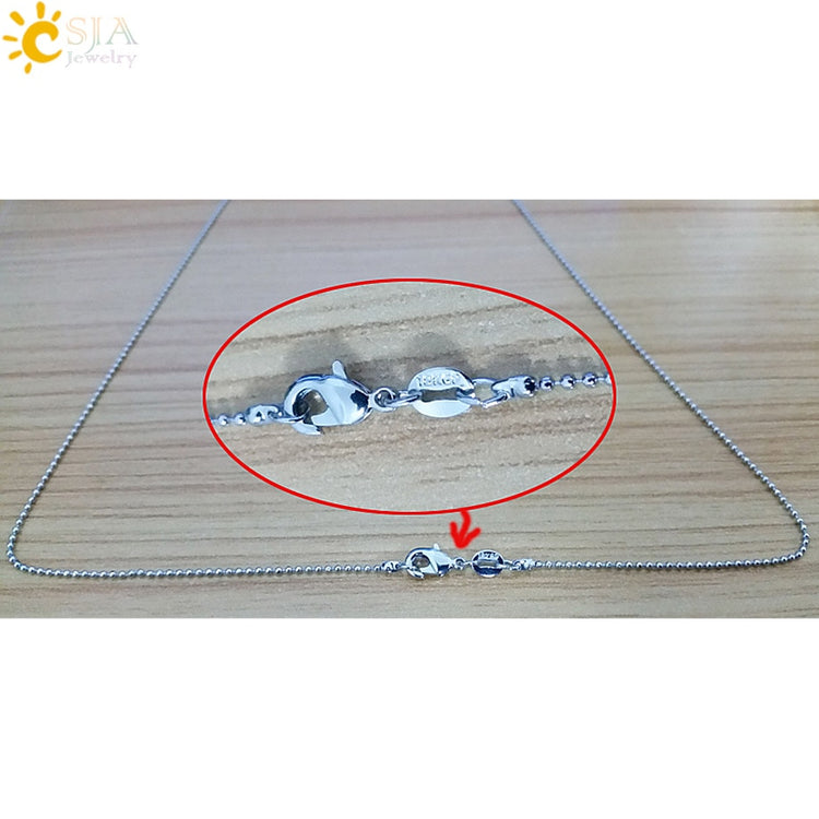 CSJA Real Raw Pink Purple Gem Crystals Necklace Hexagonal Bullet Reiki Chakra Natural Stone Necklace Pendant Women Jewelry E056 - Azbrowse