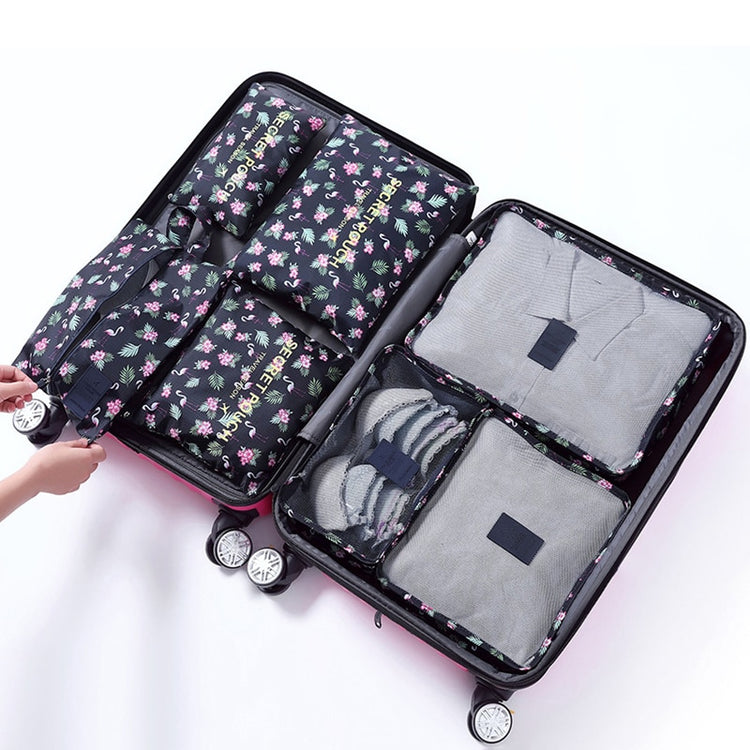 RUPUTIN 7Pcs/set Trip Luggage Organizer Clothes Finishing Kit Storage Bag Cosmetic toiletrie Storage Bag Home Travel Accessories - Azbrowse