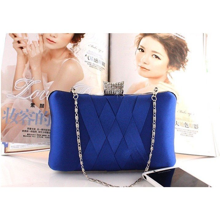 Women Clutch Bags Satin Bride Bag Purse Designer Gentle Evening Bags Party Handbag Wedding Clutch Wallet Shoulder Bag 7395 - Azbrowse