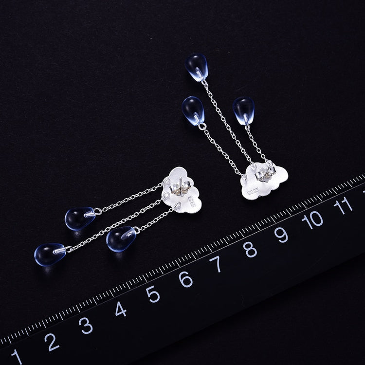Lotus Fun Real 925 Sterling Silver Natural Crystal Gems Fine Jewelry Ethnic Cloud Long Tassel Drop Earrings for Women Brincos - Azbrowse