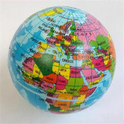 Stress Relief World Map Foam Ball Atlas Globe Palm Ball Planet Earth Ball Adult Kids Novelty Funny Gadgets Anti Stress Toys - Azbrowse