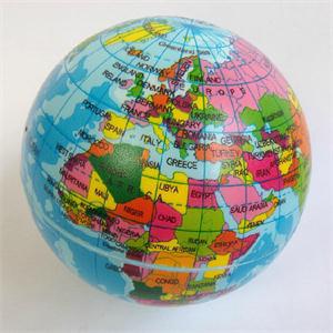 Stress Relief World Map Foam Ball Atlas Globe Palm Ball Planet Earth Ball Adult Kids Novelty Funny Gadgets Anti Stress Toys - Azbrowse