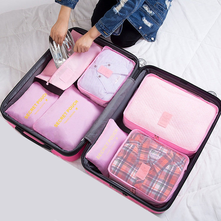 RUPUTIN 7Pcs/set Trip Luggage Organizer Clothes Finishing Kit Storage Bag Cosmetic toiletrie Storage Bag Home Travel Accessories - Azbrowse