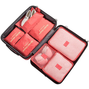 RUPUTIN 7Pcs/set Trip Luggage Organizer Clothes Finishing Kit Storage Bag Cosmetic toiletrie Storage Bag Home Travel Accessories - Azbrowse
