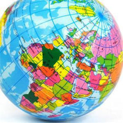Stress Relief World Map Foam Ball Atlas Globe Palm Ball Planet Earth Ball Adult Kids Novelty Funny Gadgets Anti Stress Toys - Azbrowse