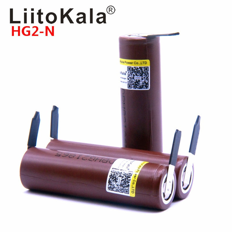 Hot LiitoKala HG2 18650 3000mah High power discharge Rechargeable battery power high discharge,30A large current+DIY nicke - Azbrowse