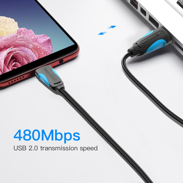 Vention Micro USB Cable Fast Charging Wire for Android Mobile Phone Data Sync Charger Cable 3M 2M 1M For Samsung HTC Xiaomi Sony - Azbrowse