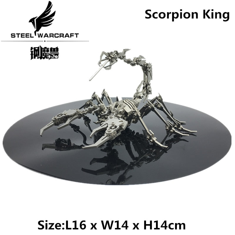 3D Metal Model Chinese Zodiac Dinosaurs western fire dragon  DIY Assembly models Toys Collection Desktop For Adult Children - Azbrowse