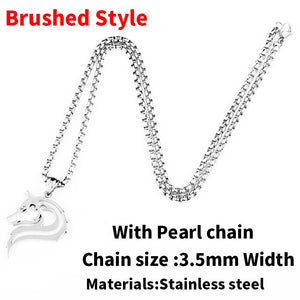 Beier 316L stainless steel dropshipping hot sell viking wolf men necklace celt wolf head pendant Fashion Jewelry LP302 - Azbrowse