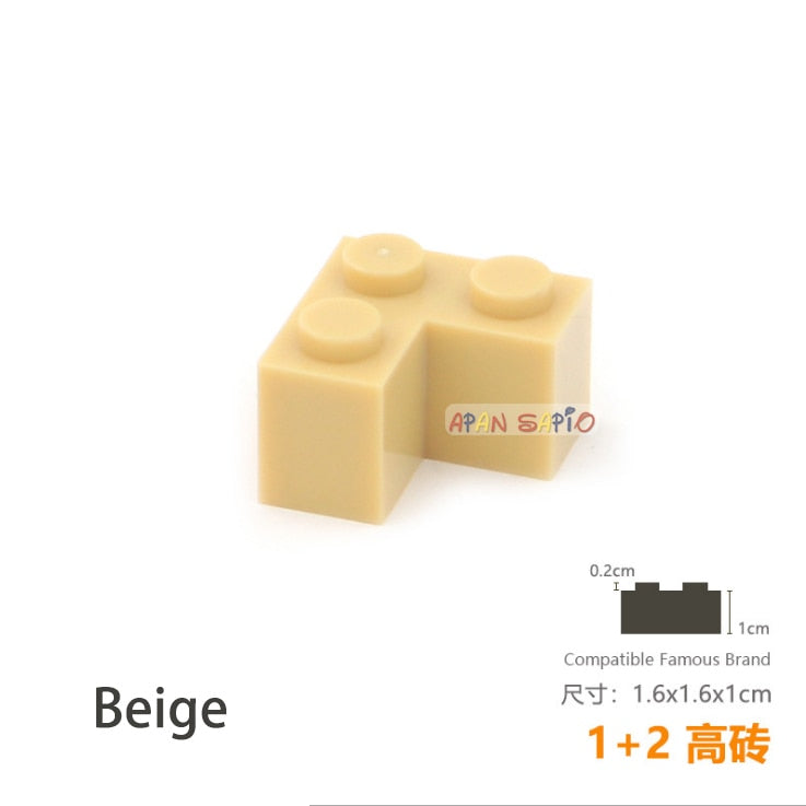 15pcs/lot DIY Blocks Building Bricks Thick 1+2 Educational Assemblage Construction Toys for Children Size Compatible With Brand