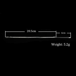 Hot Sale Sexy Beach Multilayer Snake Bones Anklets Foot Chain 925 Sterling Silver Foot Anklet Bracelet For Fashion Women Jewelry - Azbrowse