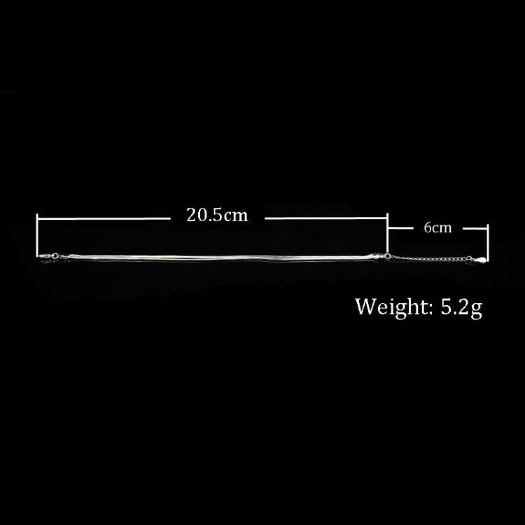 Hot Sale Sexy Beach Multilayer Snake Bones Anklets Foot Chain 925 Sterling Silver Foot Anklet Bracelet For Fashion Women Jewelry - Azbrowse