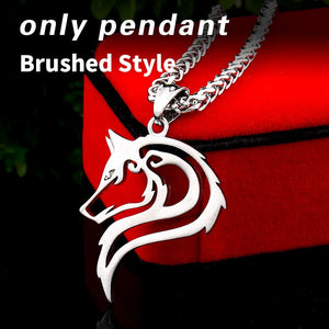 Beier 316L stainless steel dropshipping hot sell viking wolf men necklace celt wolf head pendant Fashion Jewelry LP302 - Azbrowse