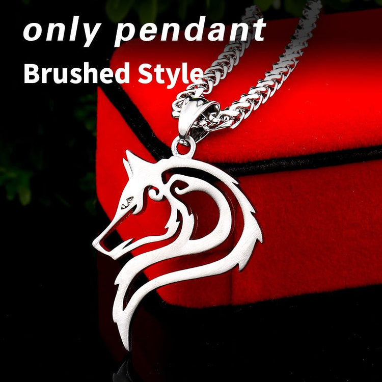 Beier 316L stainless steel dropshipping hot sell viking wolf men necklace celt wolf head pendant Fashion Jewelry LP302 - Azbrowse