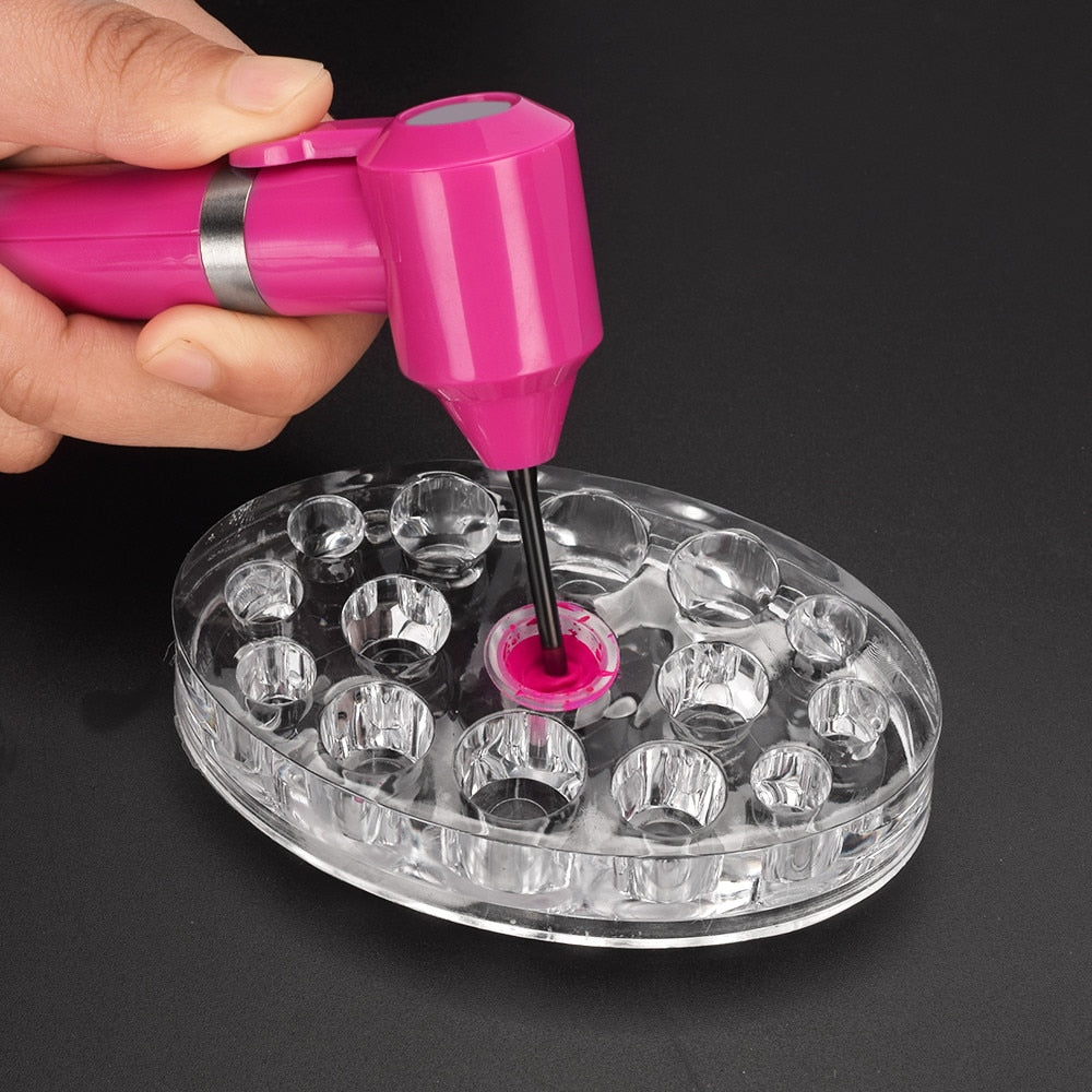 Tattoo Eyebrow Pigment Ink Mixer Color Blender for Permanent Tattoo Body Art Makeup Accessory with 5Pcs Tattoo Mixing Sticks - Azbrowse