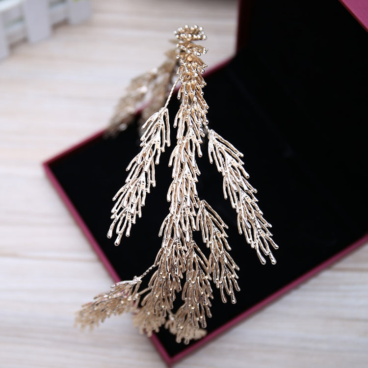 Irregular Baroque Crowns  Leaf Headband Hair Jewelry Wedding Accessories Princess Tiara - Azbrowse