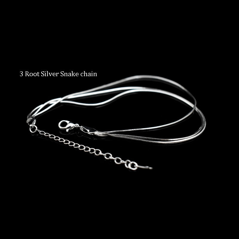 Hot Sale Sexy Beach Multilayer Snake Bones Anklets Foot Chain 925 Sterling Silver Foot Anklet Bracelet For Fashion Women Jewelry - Azbrowse