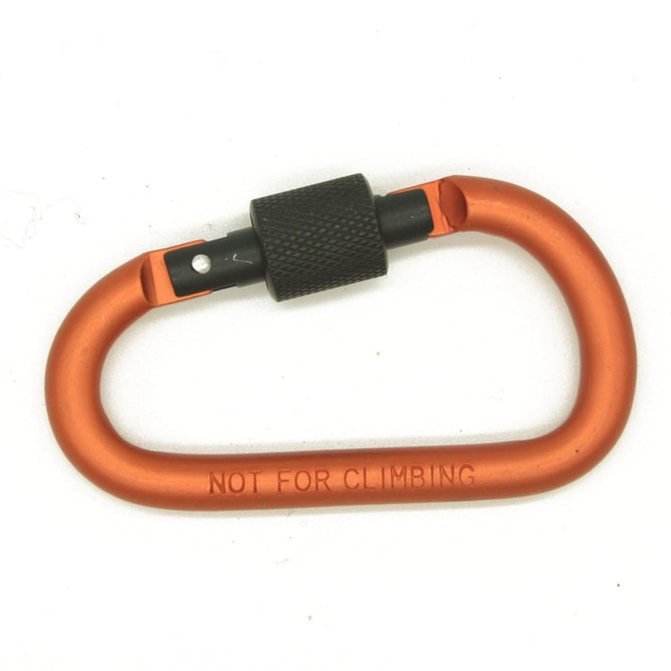 Paracord 8cm Aluminum Carabiner Chain Clip Rotary Lock D Ring Buckle key Ring Camping Mountain Snap Hook Outdoor Travel Kit - Azbrowse