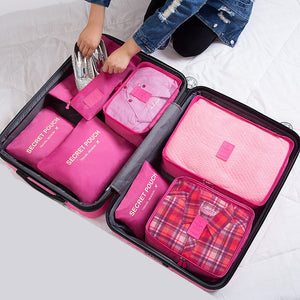 RUPUTIN 7Pcs/set Trip Luggage Organizer Clothes Finishing Kit Storage Bag Cosmetic toiletrie Storage Bag Home Travel Accessories - Azbrowse