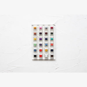 24 switch switches tester with acrylic base blank keycaps for mechanical keyboard kailh box heavy pro purple orange yellow gold - Azbrowse