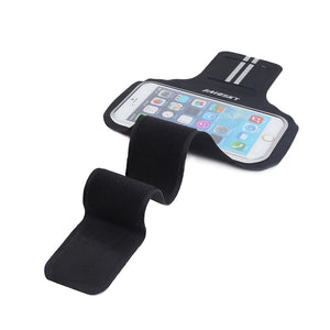 HAISSKY  Universal Sports Running Armband Case For iPhone X XS 6s 7 8 5 5s SE Arm Band On Hnad Case For Samsung Xiaomi Huawei - Azbrowse