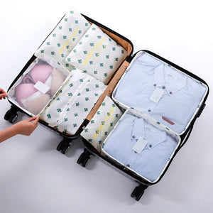 RUPUTIN 7Pcs/set Trip Luggage Organizer Clothes Finishing Kit Storage Bag Cosmetic toiletrie Storage Bag Home Travel Accessories - Azbrowse