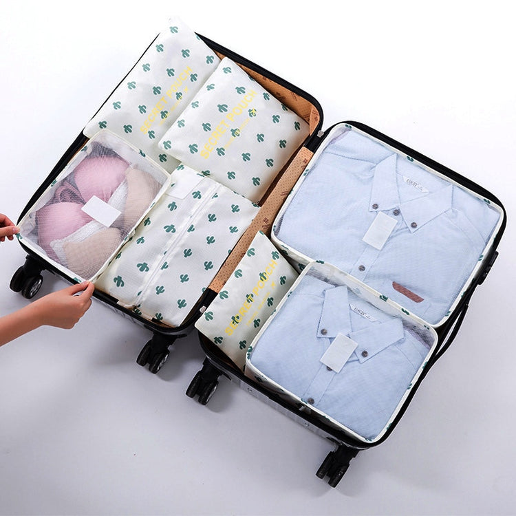 RUPUTIN 7Pcs/set Trip Luggage Organizer Clothes Finishing Kit Storage Bag Cosmetic toiletrie Storage Bag Home Travel Accessories - Azbrowse