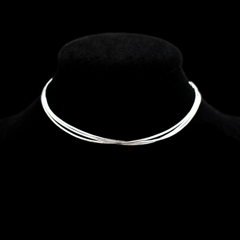 Hot Sale Sexy Beach Multilayer Snake Bones Anklets Foot Chain 925 Sterling Silver Foot Anklet Bracelet For Fashion Women Jewelry - Azbrowse