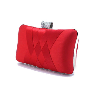 Women Clutch Bags Satin Bride Bag Purse Designer Gentle Evening Bags Party Handbag Wedding Clutch Wallet Shoulder Bag 7395 - Azbrowse