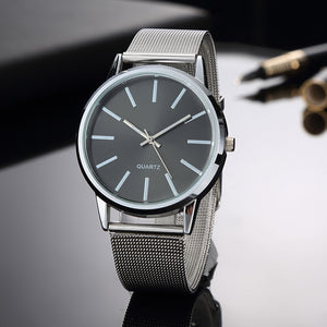 Luxury Women Watches 2023 New Stylish Silver Minimalist Business Ladies Quartz Watch Breathable Leather Steel Clock Reloj Mujer - Azbrowse