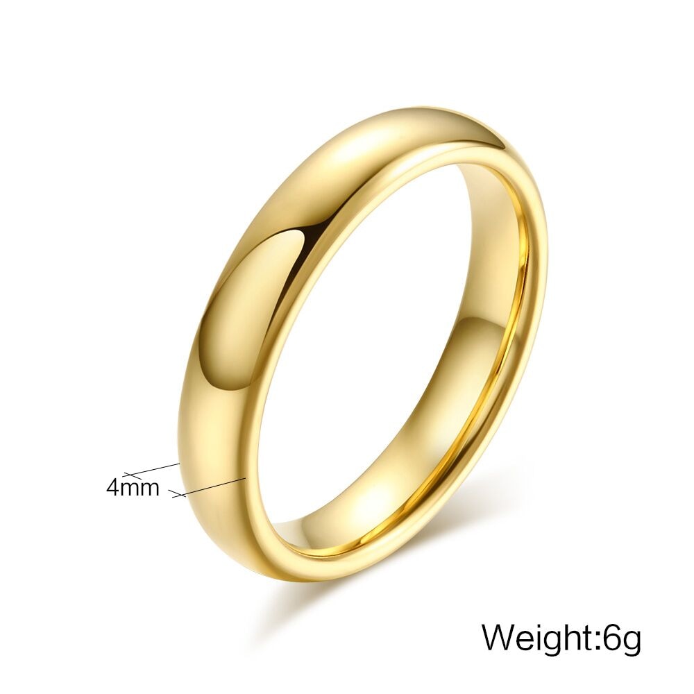 Vintage Tungsten Carbide Wedding Rings For Couple Solid Gold-Color Lover&#39;s Engagement Anel Jewelry - Azbrowse