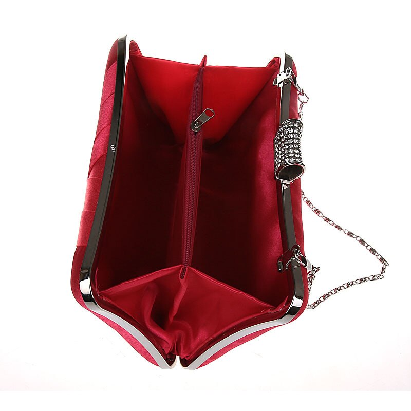 Women Clutch Bags Satin Bride Bag Purse Designer Gentle Evening Bags Party Handbag Wedding Clutch Wallet Shoulder Bag 7395 - Azbrowse
