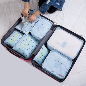 RUPUTIN 7Pcs/set Trip Luggage Organizer Clothes Finishing Kit Storage Bag Cosmetic toiletrie Storage Bag Home Travel Accessories - Azbrowse
