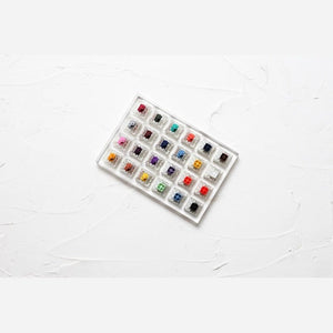 24 switch switches tester with acrylic base blank keycaps for mechanical keyboard kailh box heavy pro purple orange yellow gold - Azbrowse