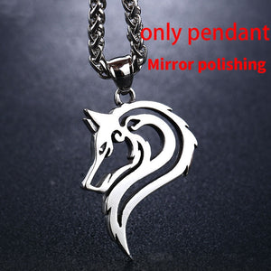 Beier 316L stainless steel dropshipping hot sell viking wolf men necklace celt wolf head pendant Fashion Jewelry LP302 - Azbrowse
