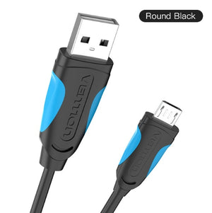 Vention Micro USB Cable Fast Charging Wire for Android Mobile Phone Data Sync Charger Cable 3M 2M 1M For Samsung HTC Xiaomi Sony - Azbrowse