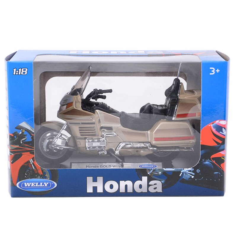 Welly 1:18 Honda Gold Wing Die Cast Vehicles Collectible Hobbies Motorcycle Model Toys