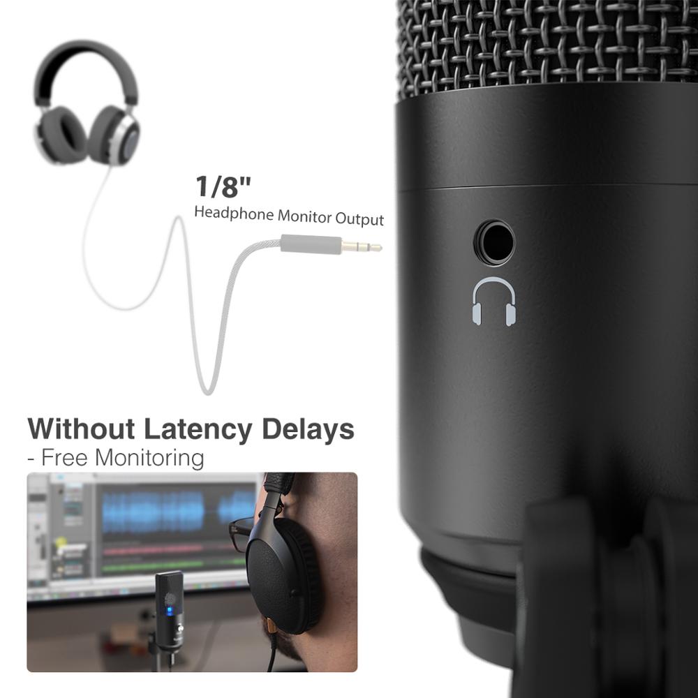 FIFINE USB Microphone for laptop and Computers for Recording Streaming Voice overs Podcasting for Audio&Video K670 - Azbrowse