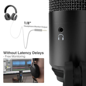 FIFINE USB Microphone for laptop and Computers for Recording Streaming Voice overs Podcasting for Audio&Video K670 - Azbrowse