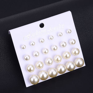 IPARAM Trend Simulation Pearl Long Earrings Female White Round Pearl Wedding Pendant Earrings Fashion Korean Jewelry Earrings - Azbrowse