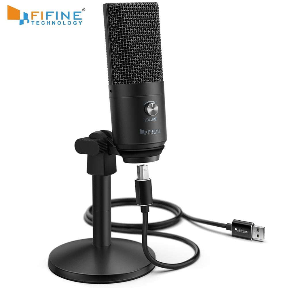 FIFINE USB Microphone for laptop and Computers for Recording Streaming Voice overs Podcasting for Audio&Video K670 - Azbrowse