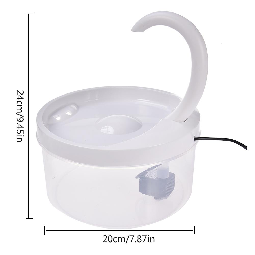 Pet Water Fountain Automatic Power-off When Lack of Water Bird Water Dispenser Dog Drinking Fountain With LED Light water level - Azbrowse