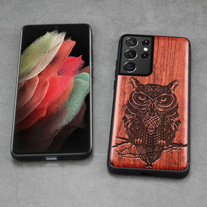For Samsung Galaxy S21 Ultra Case Boogic Original Wood funda S21 S21+ Wood Cover Phone Case For Samsung S21 Ultra - Azbrowse
