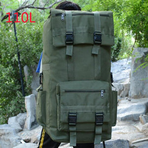 110L Large Capacity Backpack Military Tactics Molle Army Bag Men Backpack Rucksack for Hike Travel Backpacks - Azbrowse
