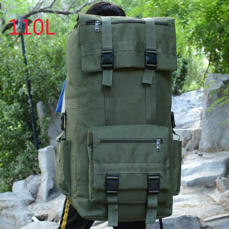 110L Large Capacity Backpack Military Tactics Molle Army Bag Men Backpack Rucksack for Hike Travel Backpacks - Azbrowse