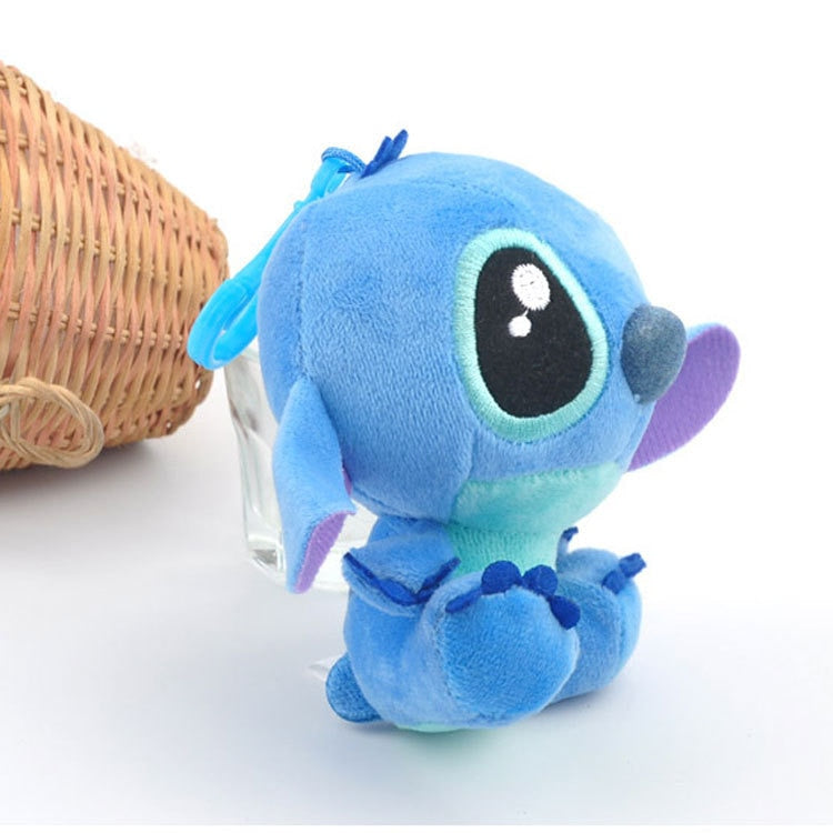 4"10cm Disney Lilo Stitch Plush Toys Dolls with Plastic hook Plush Keychain Pendant Soft Stuffed For Kids Baby Gifts - Azbrowse