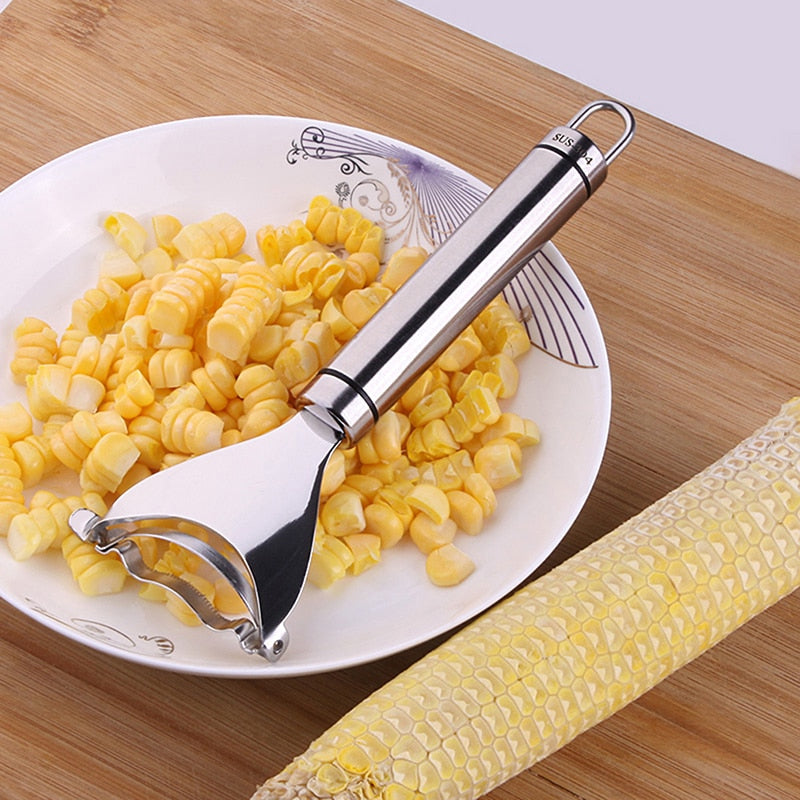 Stainless Steel Corn Stripper Corns Threshing Device Easy Peeling Corn Kerneler Peeler Fruit & Vegetable Tools/Corns Strippe - Azbrowse